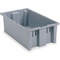 Nest- en stapelcontainer, 18 inch lengte, grijs