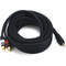 Audio/Visual Cable 3.5mm(M)/2 RCA(M) 15 feet