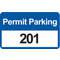 Parking Permits Bumper White/blue - Pack Of 100
