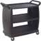 Large Bussing And Transport Cart Black