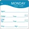 Day Label Monday 2-5/9 Inch Width - Pack Of 250