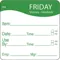 Day Label Friday 2-1/2 Inch Width - Pack Of 250