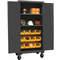 Mobile Cabinet, 12 Gauge, 12 Bin, Yellow