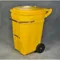 Wheeled Spill Kit e-Cart with Lid, 65 Gallon, Yellow