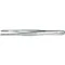 Tweezers Blunt Straight Serrated 5-3/4