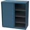 Schuifdeurkast 4 Planken Klassiek Blauw