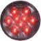 Stop/tail/turn Light Led Red Round 4 Diameter