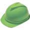 Hard Hat Front Brim Slotted 6 Point Ratchet Lime Green