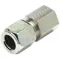 Tube Fitting, Straight, 3/8 Inch Outside Diameter, Flareless, Steel