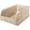 Shelf Bin 11 Inch Width 7 Inch H Ivory