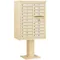 Pedestal Mailbox 20 Doors Sand 69-1/8 Inch