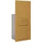 Horizontal Mailbox Private 1 Door Gold Fl 40-3/4 Inch