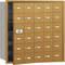 Horizontal Mailbox Private 30 Doors Gold Fl 35-1/4 Inch