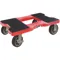 General Purpose Dolly, Open Flush, Capacity 1500 Lbs, Red