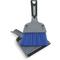 Mini Dust Pan mit Pinsel Silber und Blau