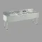 Sink Unit, 4-Cpt., 72 X 21 X 33 Inch Overall Size