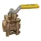 Ball Valve, Size 1/2 Inch NPT, Bronze