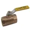 Ball Valve, Size 3/8 Inch NPT, Bronze, Stainless Steel Tee Handle