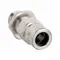 Liquid-Tight Conduit Fitting, Nickle Plated Brass, 2 Inch Trade, Straight