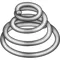 Compression Spring Conical 302 Stainless Steel 5/8 x 0.720