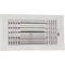 Sidewall/ceiling Register 3-way