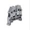 Terminal Block, 26-8 Awg, Gray, 50A, 35mm Din Rail Mount, Pack Of 25