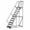 Rolling Ladder, 110 Inch Platform Height, 21 Inch Platform Depth, 24 Inch Platform Width