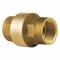 VALVE, Single Flow, Inline Spring, Brass, 1 1/4 Inch Pipe/Tube Size, FNPT x FNPT, 400 psi