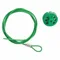 Cable Lockout, Twist Lock, Includes Cable, Steel, 4.9 ft Cable Length, Green