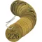 Number Tag Brass Series VAC 226-250 PK25