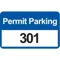 Parking Permits Bumper White/blue - Pack Of 100