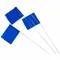 Marking Flag, 4 x 5 Inch Flag Size, 30 Inch Staff Ht, Blue, Buried Electric Line