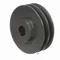 V-Belt Sheave, Finish Bore, 2 Groove, Cast Iron