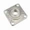 Ball Bearing, Four Bolt Flange, Stainless Steel, Setscrew Lock, Corrosion Resistant