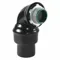 Liquid-Tight Conduit Fitting, Steel, 3/8 Inch Trade Size, 90 Deg, Non-Insulated