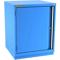 Kast, 28-1/4 x 35-7/8 x 28-1/2 inch formaat, 1 deur, 1 plank, helderblauw