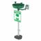 Plumbed Eyewash, Floor Mnt, Eyes Coverage, Plastic Bowl, Galvanized Steel Pipe, 49EV55