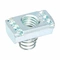 Spring Nut, Electro Plated Zinc Finish, 3/8-16 Inch Thread Size