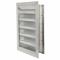 Combination Louver Damper, 18 x 54 Inch Wall Opening, Extruded Aluminum