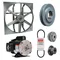 Exhaust Fan with Drive Package, 24 Inch Blade, 1/2 HP, 6469 cfm, 115/208-230V AC