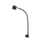 LED Task Light, 7 LEDs, Flex Arm, 25 Inch Reach Size, Clamp Base, Black