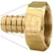 Welding Hose Coupling, 1/4 BARB x 9/16 RH Inch Size, Brass