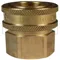 Straight-Thru Coupler, 1/4 Inch BSPP Brass