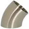 Polished 45 Deg. Weld Elbow, 4 Inch Tube O.D.