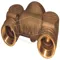 Wall Hydrant Back Outlet, Concealed Two Way, 2-1/2 FNPT Inlet, 4 FNPT Outlet