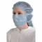 Cleanroom Mask, Dual, Adj, Metal Nose Clip, Rayon, M Mask Size, Flat-Fold, 250 Pack