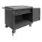 Mobile Bench Cabinet, 2 Door, 1 Drawer, Size 25-13/16 x 42-1/8 x 36-3/8 Inch