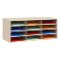 Horizontal Literature Rack, 12 Pocket, Tan