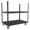 Mobile Stake Cart, 2 Shelf, Size 30 x 48 Inch, Gray