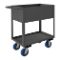 Stock Cart With High Lip, 2 Shelf, Size 18-1/4 x 36-1/4 x 39 Inch